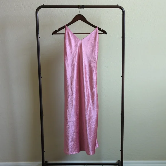 Vanessa Mooney LaLa Slip Dress in Pink - Picture 1 of 4